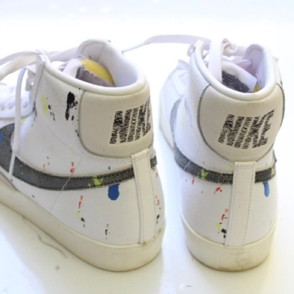Nike blazer paint splatter sneakers